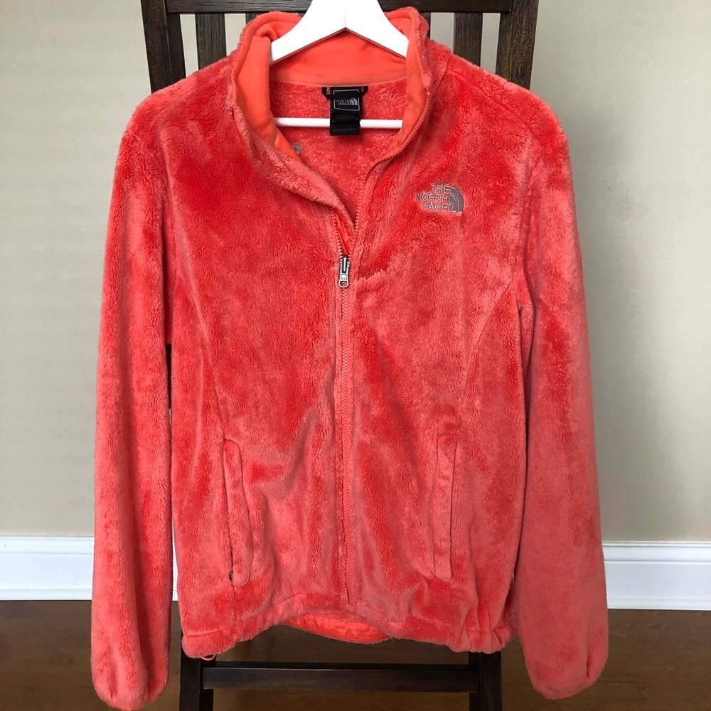 THE NORTH FACE orange fleece woman size M
